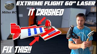 Can I Fix This RC Plane? Extreme Flight 60" Laser rebuild Part 1