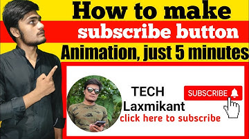 How to make subscribe button Animation for youtube || subscribe intro kaise banaye || in hindi