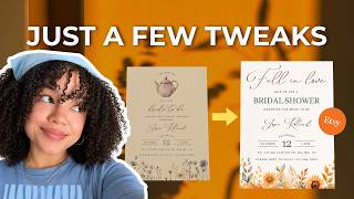 How to Create a Bridal Shower Invitation to Sell on Etsy | Wedding Niche