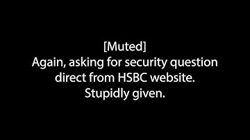 HSBC Scam call