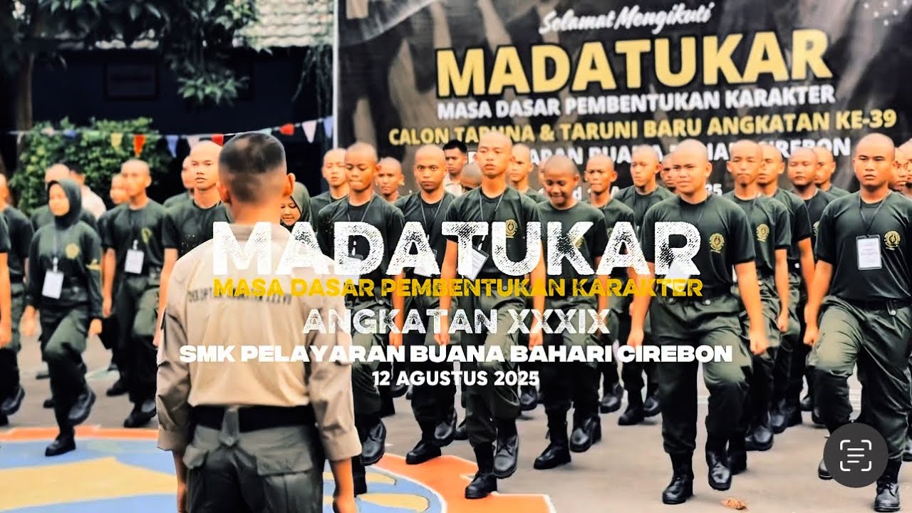 Pembukaan MADATUKAR Angkatan XXXIX SMK Pelayaran Buana Bahari Cirebon