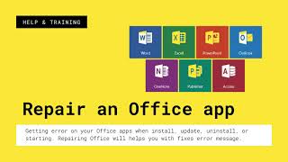 How to Repair an Office app? | Office 365 | Office 2019 | Office 2016 | Office 2013 | Step-By-Step screenshot 3