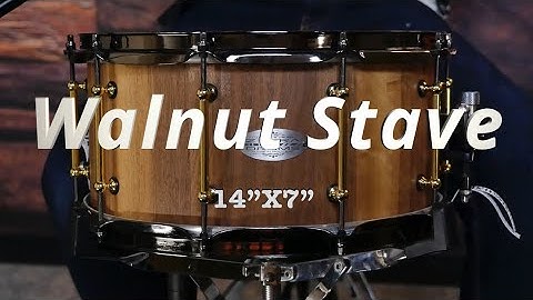 14x7 Walnut Stave Snare drum by Zebra drums (sound examples)