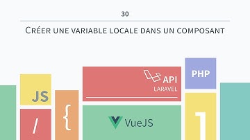 [VueJS & API Laravel 30] Créer une variable locale dans un composant