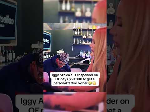 Iggy Azalea S TOP Spender On OF Pays 50 000 To Get A Personal Tattoo By Her 