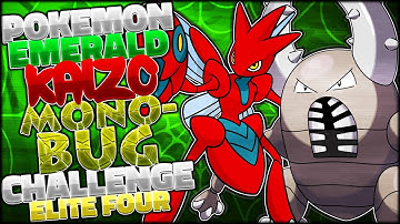 POKEMON EMERALD KAIZO ELITE FOUR MONOTYPE CHALLENGE: BUG TYPES ONLY 🐛