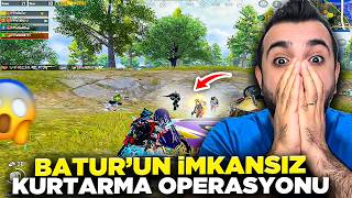 FATİH OLMAYA ÇALIŞAN TAKIM ARKADAŞIMI -50'DEN KURTARDIM!! BATUR GAME PUBG MOBİLE!