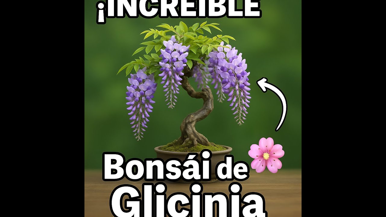 Cómo Hacer un Bonsái de Wisteria (Glicinia) con Flores Increíbles 🌸 | Guía Paso a Paso