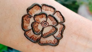How To Make Shaded Flower In Mehndi Design Shaded Flower Shaded Mehndi Design