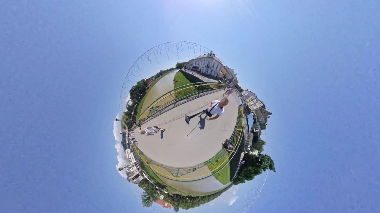 Ужгород моя маленькая Планета Снято камерой Insta360 ONE Tiny Planet Uzhgorod