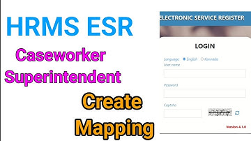 HRMS ESR entry. hrms esr entry. hrms esr caseworker mapping @learneasilyhub