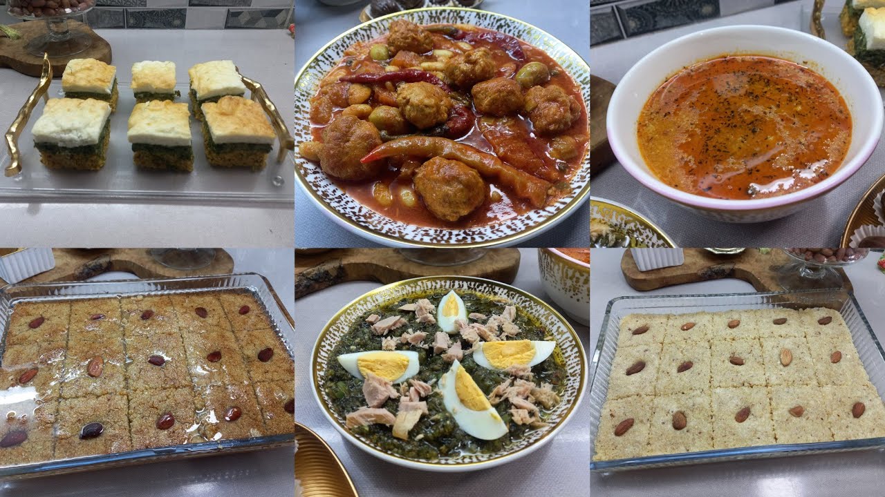 طاولة الإفطار لليوم الأول رمضان 2026 (مرقت امالح/طاجين الباي/هرسة حلوة/حسو /سلاطة مشوية 🇹🇳👌👍💕