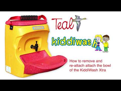 How to remove and replace the bowl of the KiddiWash Xtra mobile sink