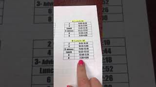 Bell Schedule Change