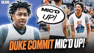 Duke Commit Mic'd Up! 😈🔥 Isaiah Evans TALKS TRASH 🤬 