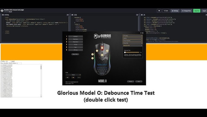 Debounce time/clicks per second not working - Hardware Support