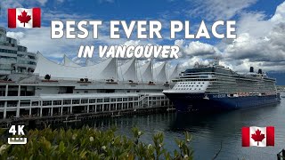 【4K】Best Scenic Walk at Downtown Vancouver BC 2024  Relaxing Walking Tour in Canada