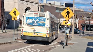 Riding MBTA route 59 to Watertown via Needham St. (announcements only)