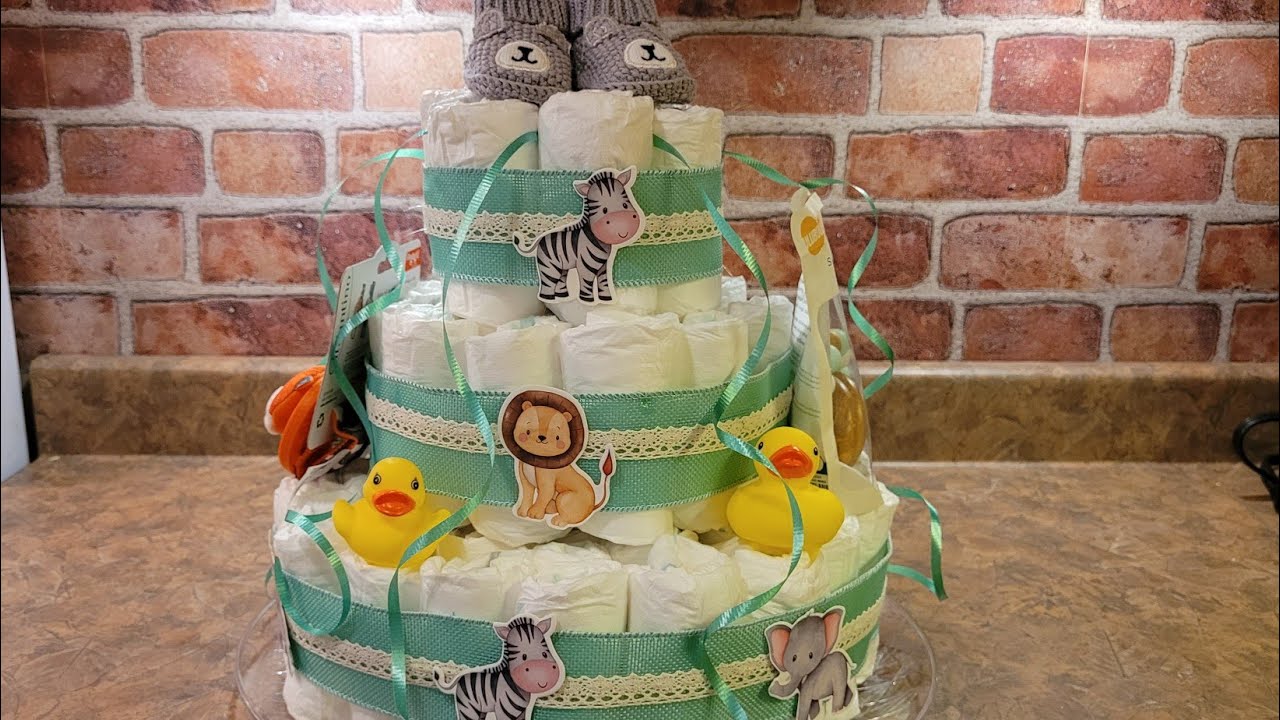 Making a diaper cake YouTube