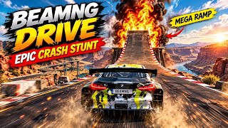 BeamNG.drive Mega Ramp Crash Challenge | Epic Car Stunts & Crazy Jumps screenshot 4