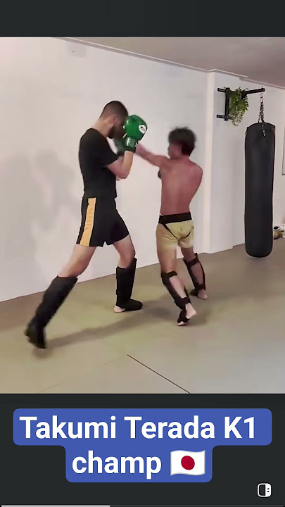 Takumi Terada 🇯🇵K1 champion spar in Netherlands #muaythai #boxing #k1 #kickboxing #sparring #japan