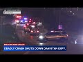 Deadly crash shuts down Dan Ryan Expressway