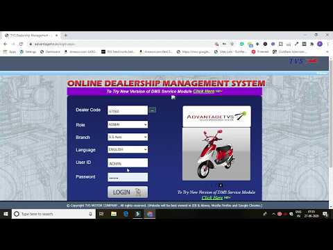 TVS DMS LOGIN PROCESS