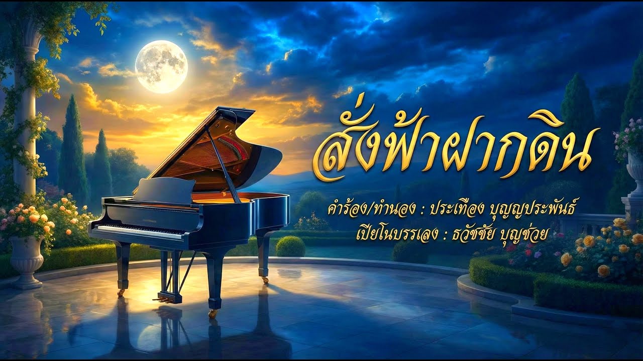 สั่งฟ้าฝากดิน - เปียโนเพราะๆ - เปียโนบรรเลง - Piano Cover by  ธวัชชัย บุญช่วย Tawatchai Bunchuay