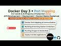 Docker Day 3 | Port Mapping in Docker + Docker Commands + DockerHub Complete Guide