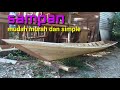 perahu sampan dari papan mal