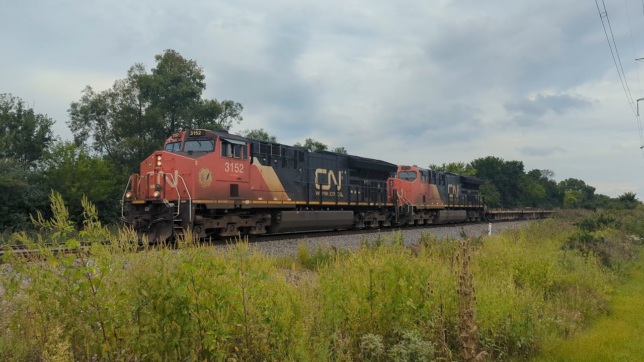 Railfanning 93 - GE ET44AC CN 3152 Leading, 09/03/25