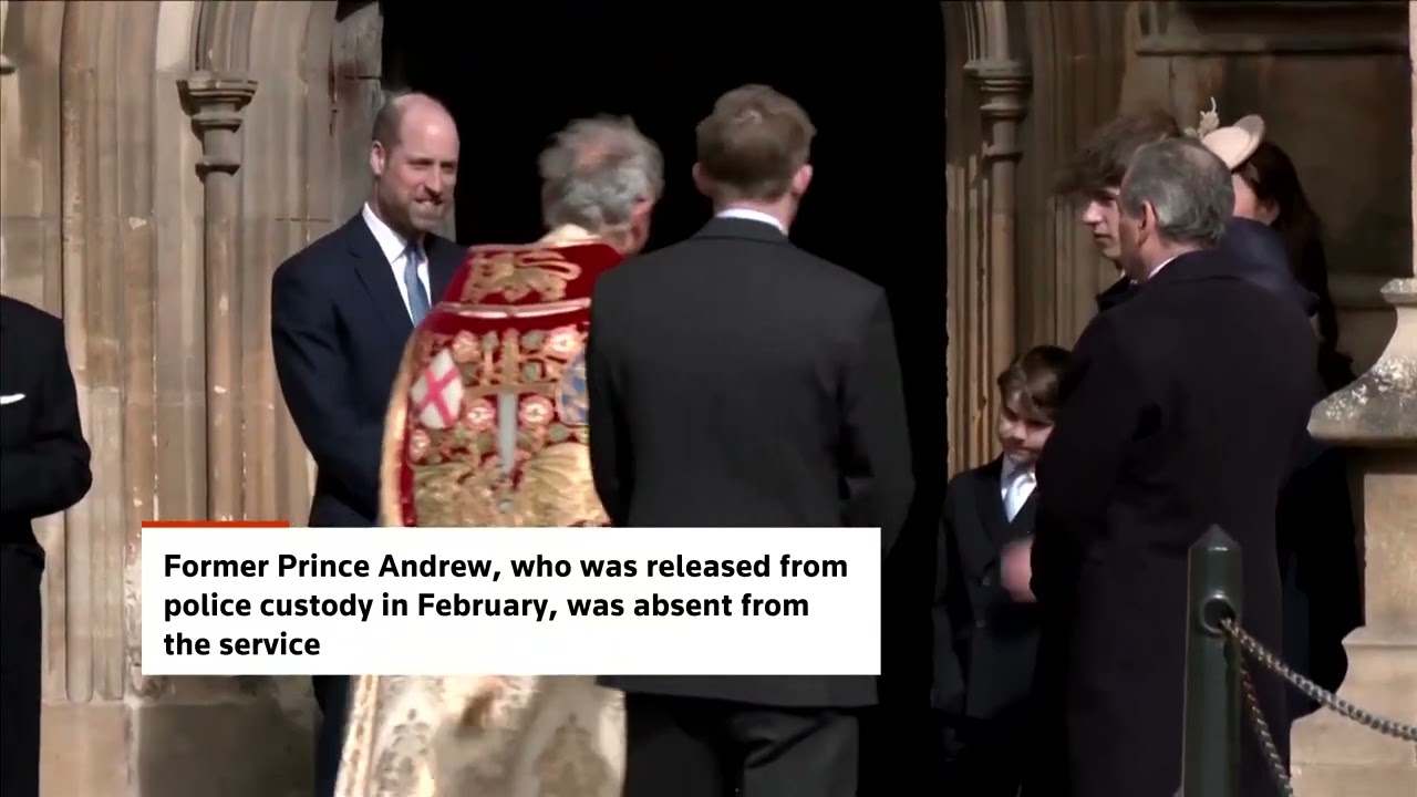 British royals arrive at Easter service without Andrew Mountbatten