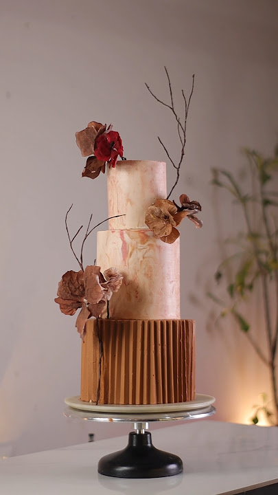 Make this easy and simple, origami wedding cake