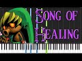 Song of healing  the legend of zelda majoras mask piano tutorial synthesia