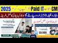 CM Punjab Paid IT Internship Program 2025 | Earn Rs.50,000 Monthly |Apply Online Now | IT Internship