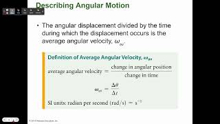 Physics 8.1 - Describing Angular Motion