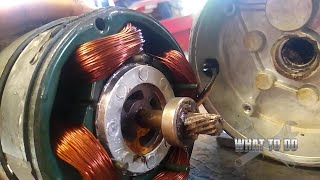 AC Motor Repair - Looking Inside