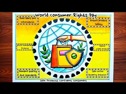 World Consumer rights Day Drawing|Consumer rights Day poster| 6 Basic ...
