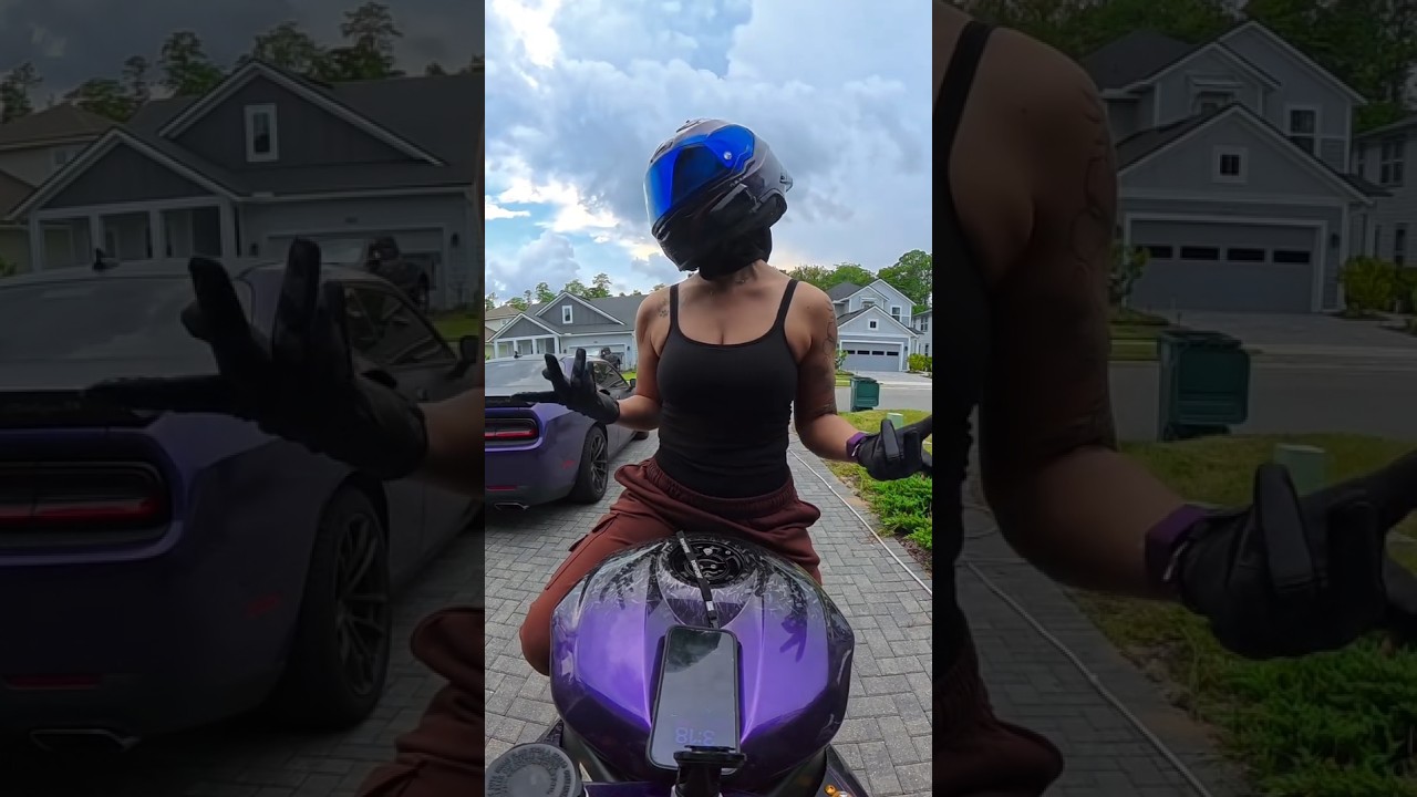 Biker Humbles Her Neighbor 😭