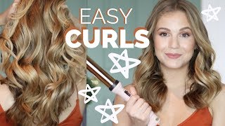 How I Curl My Hair// Easiest Curling Wand Technique!
