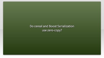 Do cereal and Boost Serialization use zero-copy?