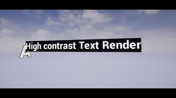 High contrast Text Renders in UE4 - Quick Trick