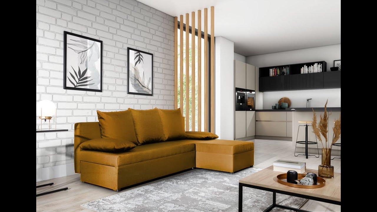 Corner sofa bed GINO //Universal orientation YouTube