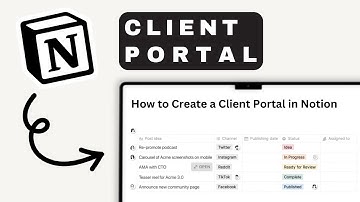 How to Create a Client Portal in Notion | Notion Tutorial (2025)