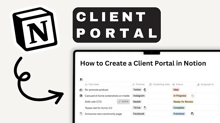 How to Create a Client Portal in Notion | Notion Tutorial (2025)