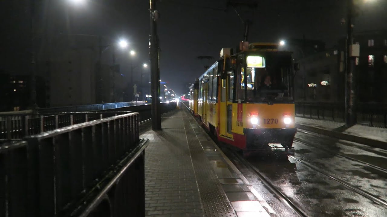 Warszawa - Ostatni zjazd do zajezdni 105Na 1270+1269