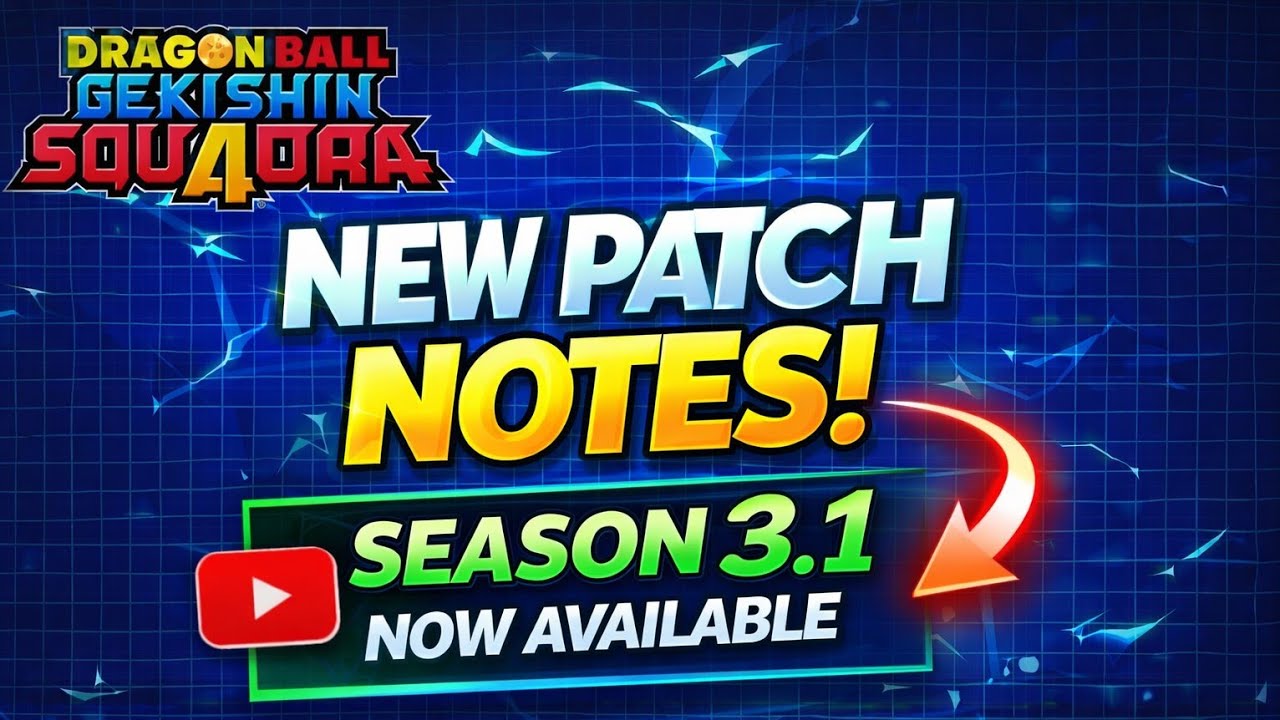 Season 3.1 Patch Notes  | Dragon Ball Gekishin Squadra