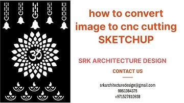 How to Convert Image to CNC Design/Cutting in Sketchup