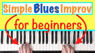 Simple Easy Blues Piano Tutorial | Improv