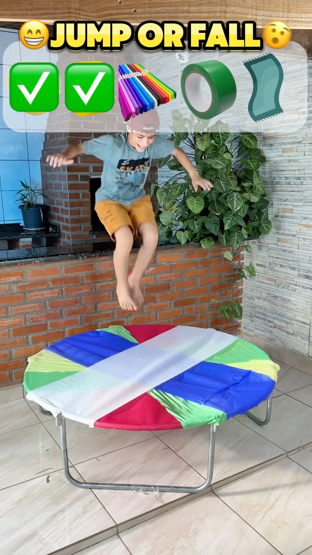 Qual trampolim será o mais forte?!? #shorts #challenge